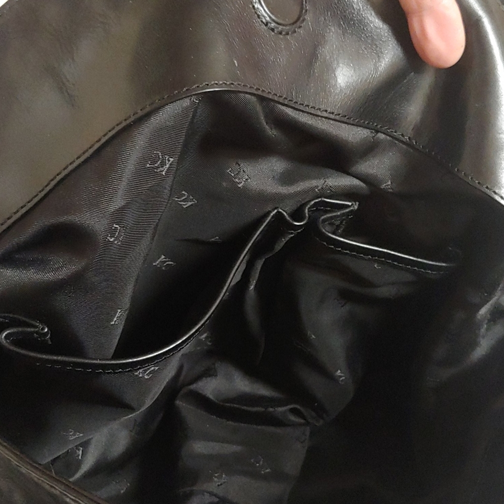 NWOT Kenneth Cole NY black leather bag - Picture 14 of 16